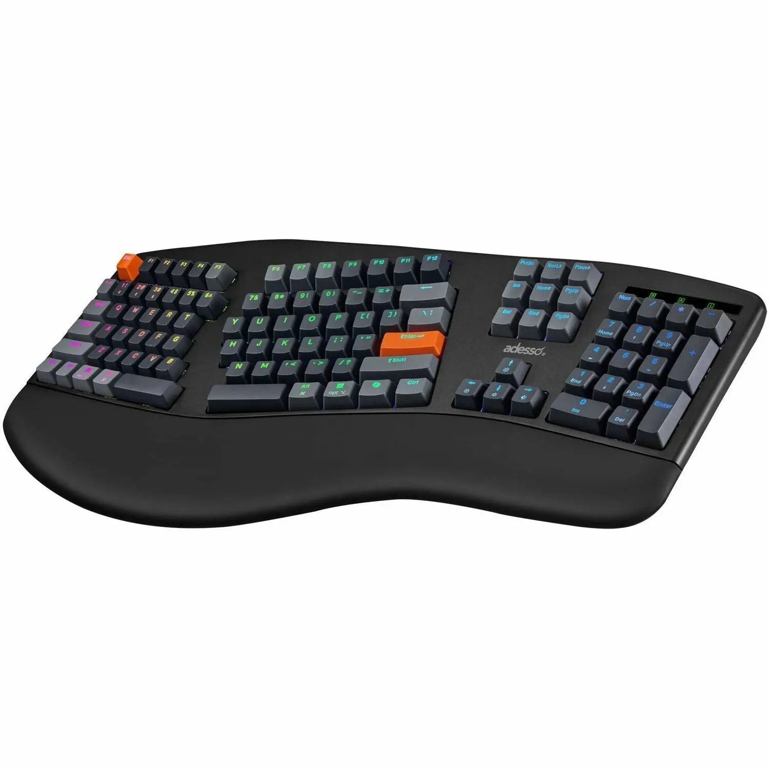 Adesso Easy Touch 1500 Ergonomic Mechanical Keyboard with Cherry MX Red Switch