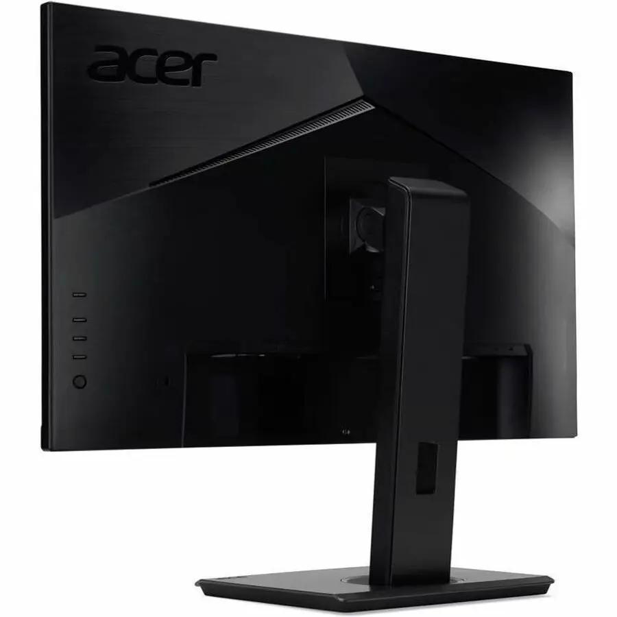 Acer Vero B277U G 27-inch LCD monitor, black, rear view with stand