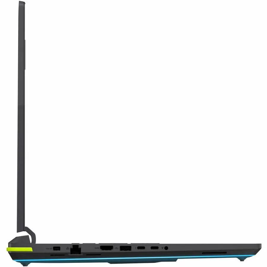 ASUS G18 gaming laptop with 18-inch display, black body with blue accents, Core Ultra 9 275HX, 32 GB RAM, 2 TB SSD