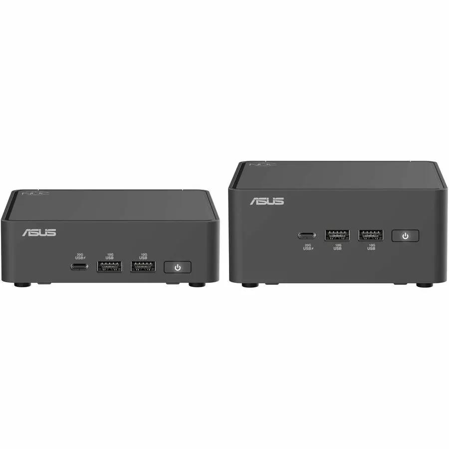 ASUS NUC 15 Pro Mini PC (2 units) in dark gray with front USB ports