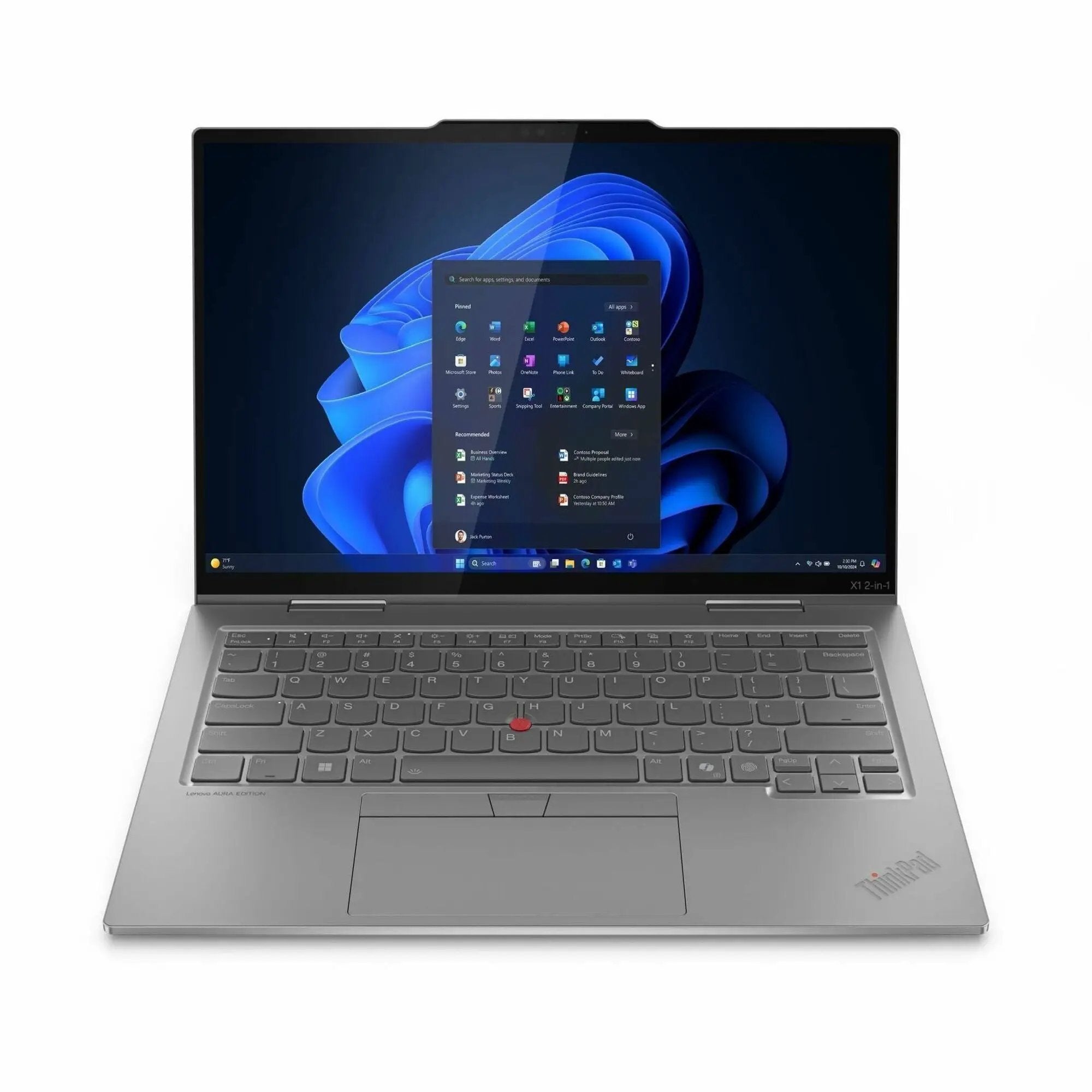 Lenovo ThinkPad X1 Gen 10 2-in-1 notebook, gray, touchscreen