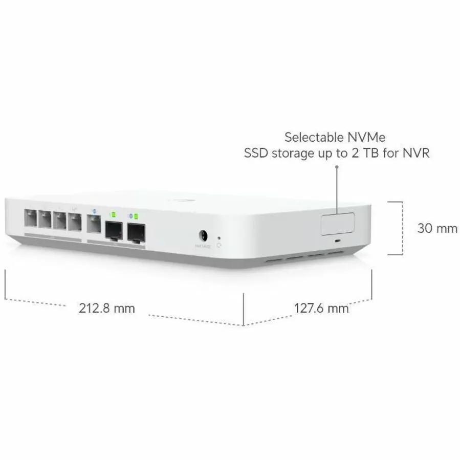 Ubiquiti UniFi Cloud Gateway Fiber 4-Port 2.5GbE SFP gateway, white