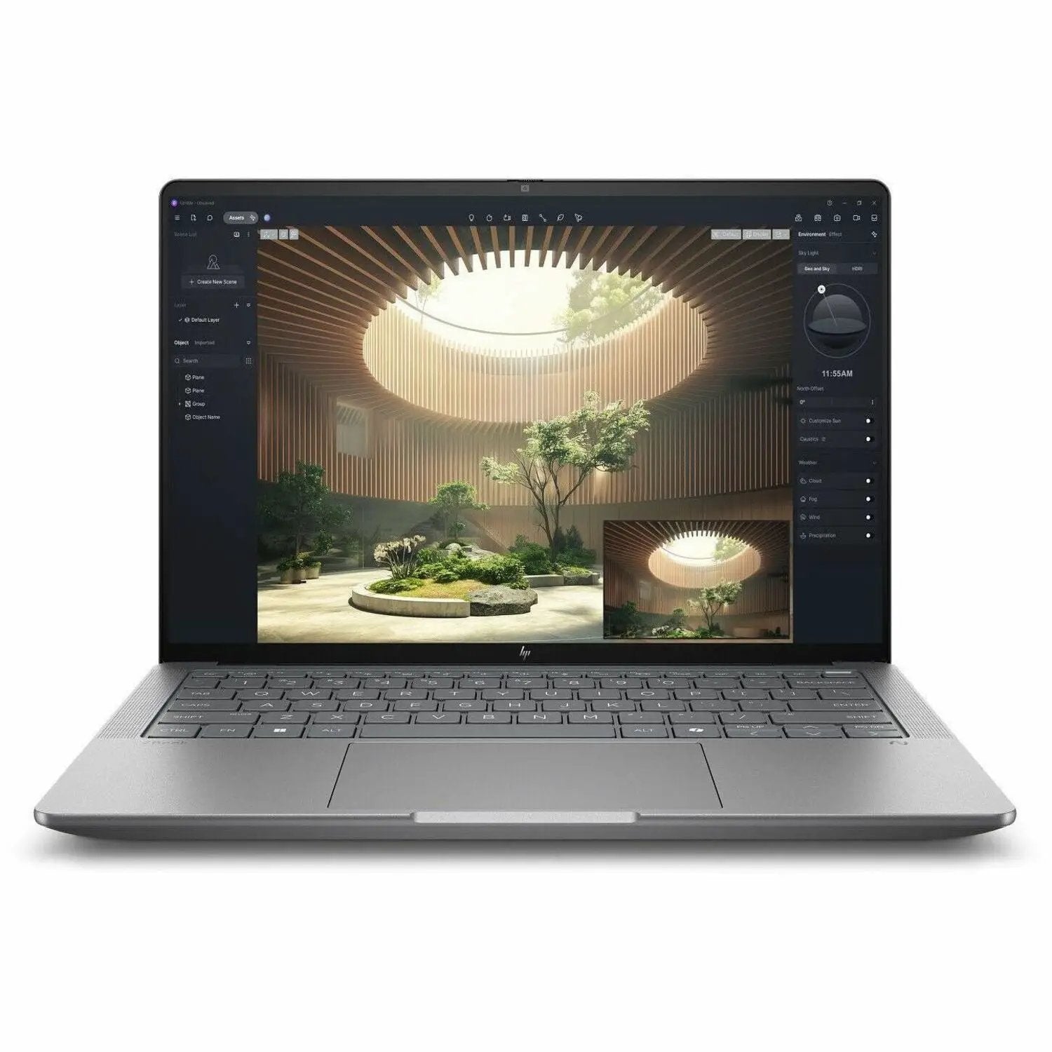 HP ZBook Ultra G1a 14-inch mobile workstation laptop in Meteor Silver