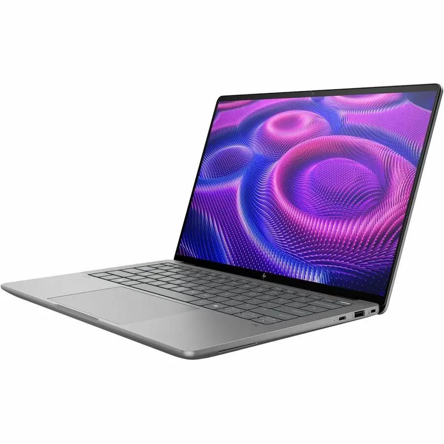 HP ZBook Ultra G1a 14-inch touchscreen laptop in meteor silver