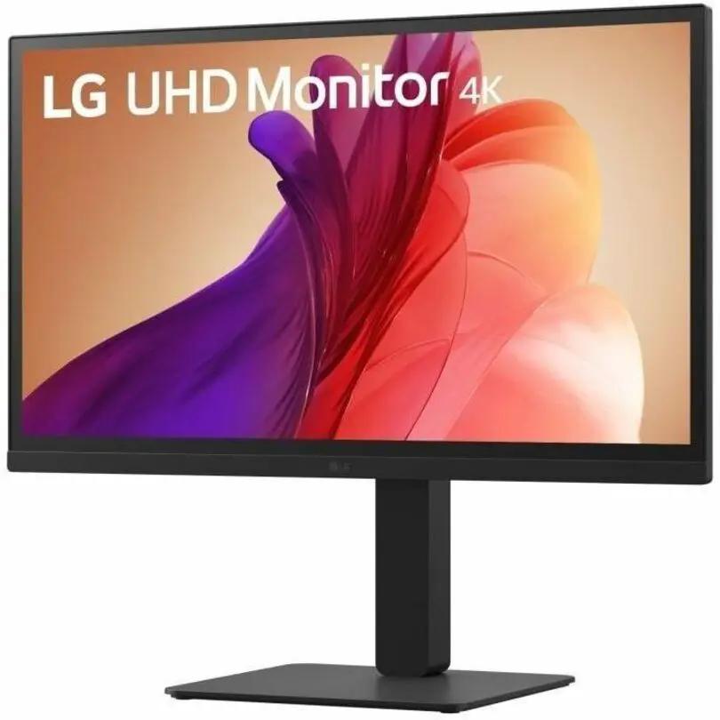 LG 27BA45U 27-inch UHD IPS monitor on black stand