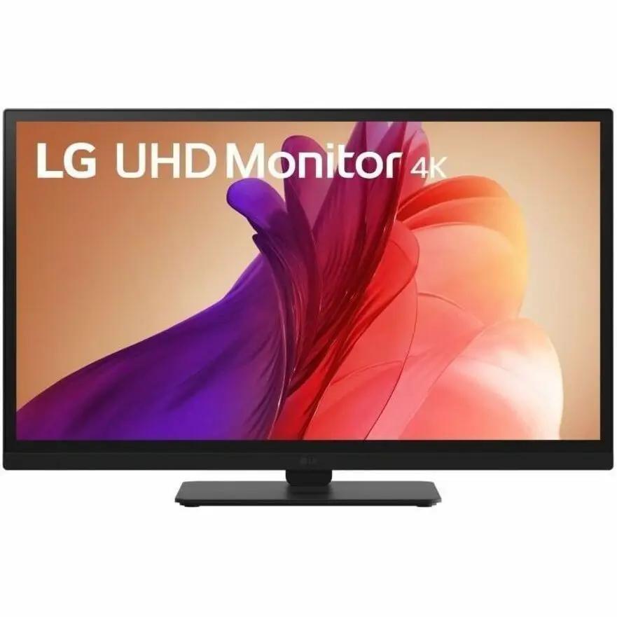 LG 27BA45U 27-inch 4K UHD IPS monitor on black stand