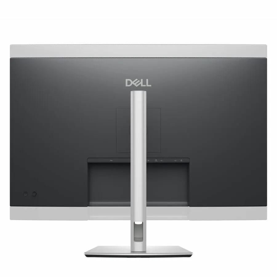Dell Pro Plus P3225QE 32-inch 4K UHD monitor with black panel and silver stand.