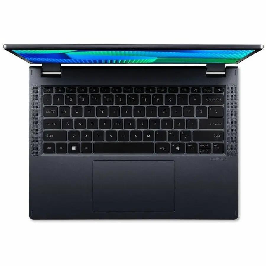 Acer TravelMate P4 Spin 14 2-in-1 laptop, blue, 14-inch touchscreen, Core Ultra 5, 16 GB RAM