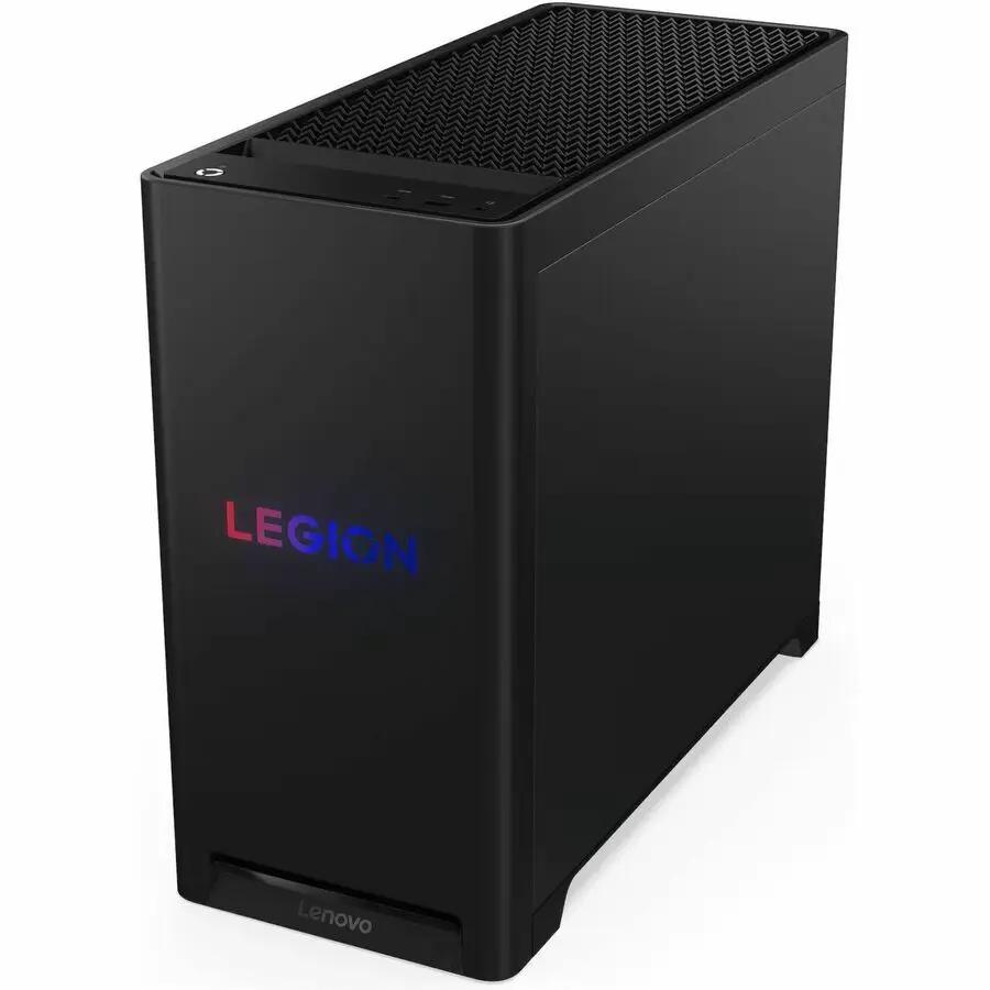 Lenovo Legion T5 gaming desktop PC with black chassis and multicolor Legion logo