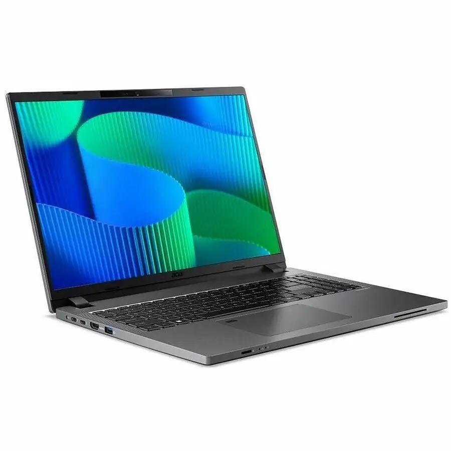 Acer TravelMate P2 Laptop, silver chassis, 16-inch display