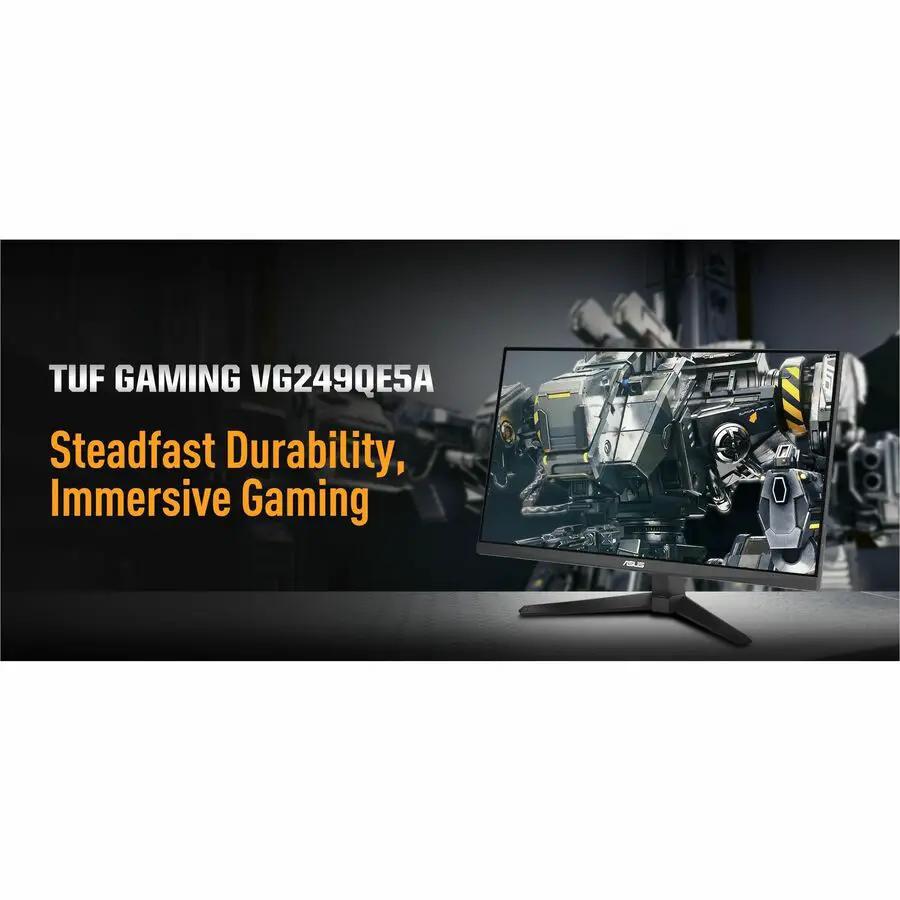 ASUS TUF Gaming VG249QE5A monitor, black 24-inch IPS gaming display
