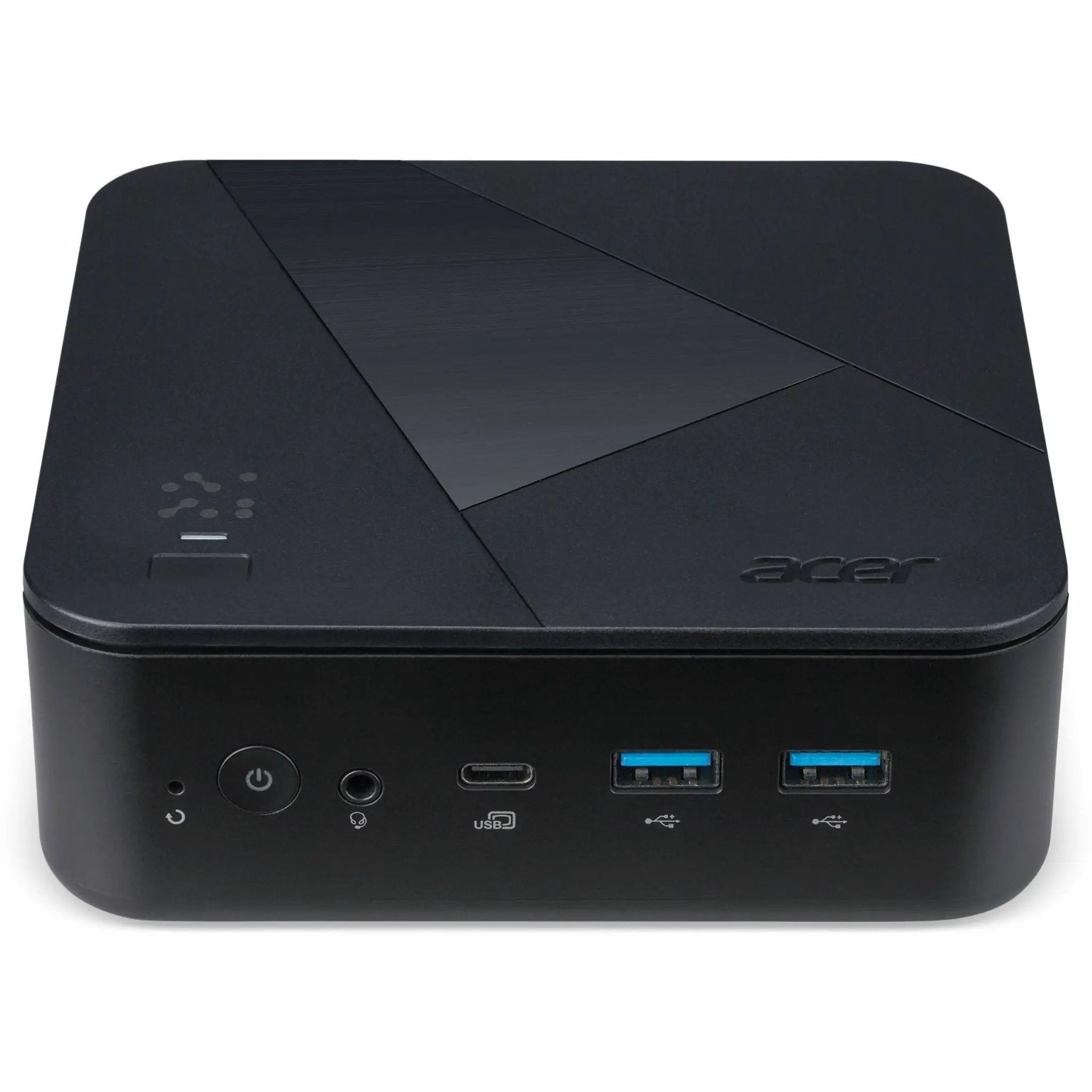 Acer Veriton Mini Desktop, black compact PC with front USB ports