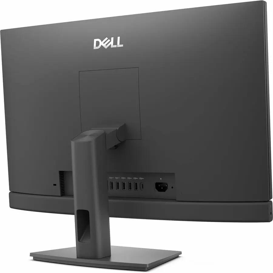 Dell QC24251 All-in-One 24-inch PC rear view with dark gray finish and port panel