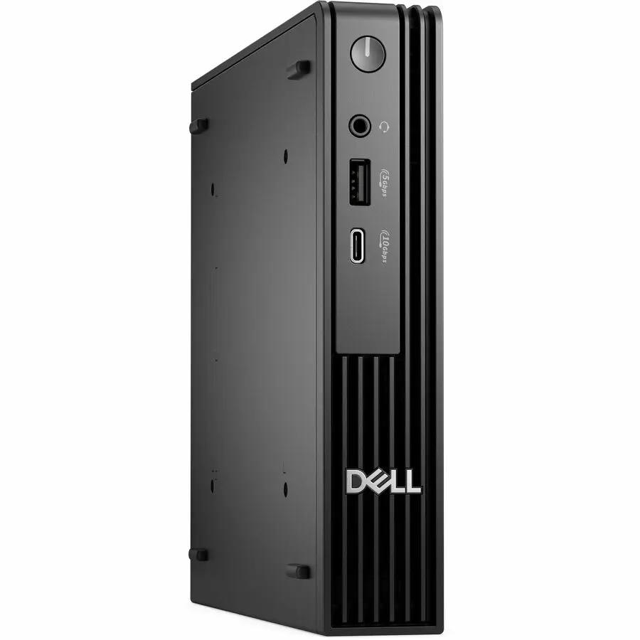 Dell QCM1255 Pro Micro desktop computer tower, black with Dell logo on the front.