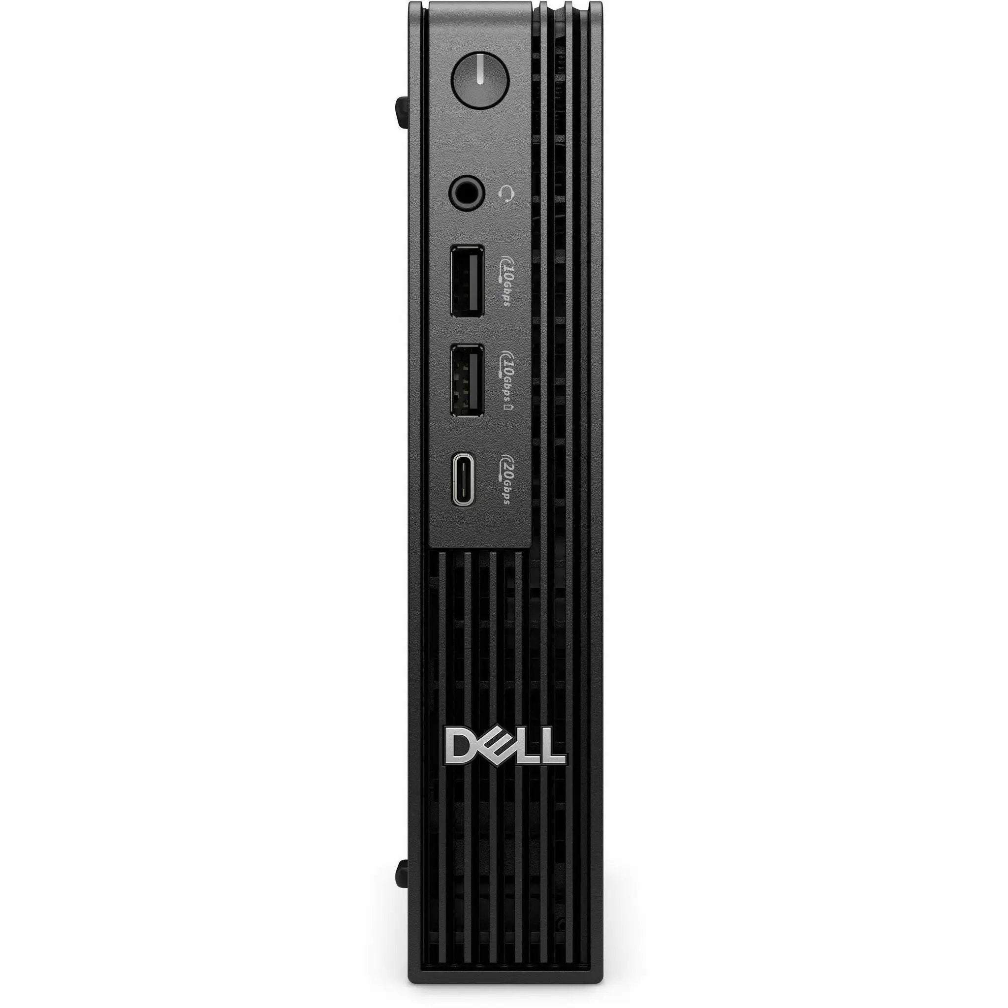 Dell Pro Micro Plus QBM1250 desktop computer, black chassis with front USB ports and audio jack