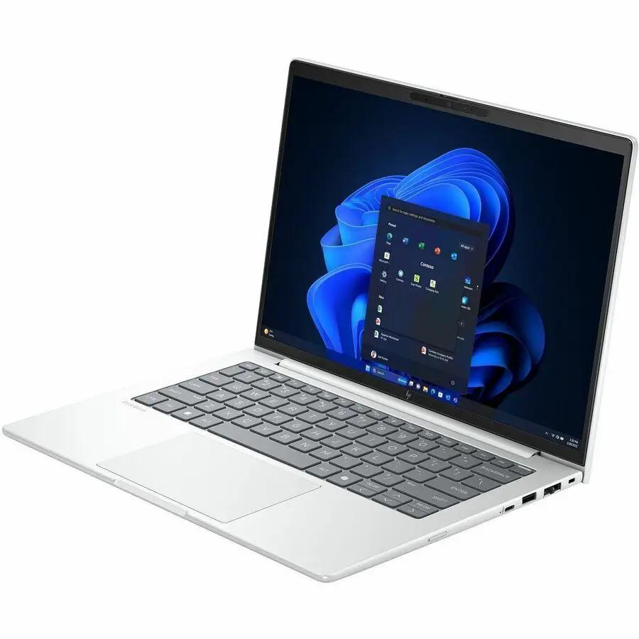 HP EliteBook 8 14-inch notebook, silver, 16 GB RAM, 512 GB SSD.