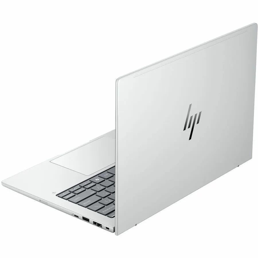 HP EliteBook 8 notebook in silver aluminum with HP logo