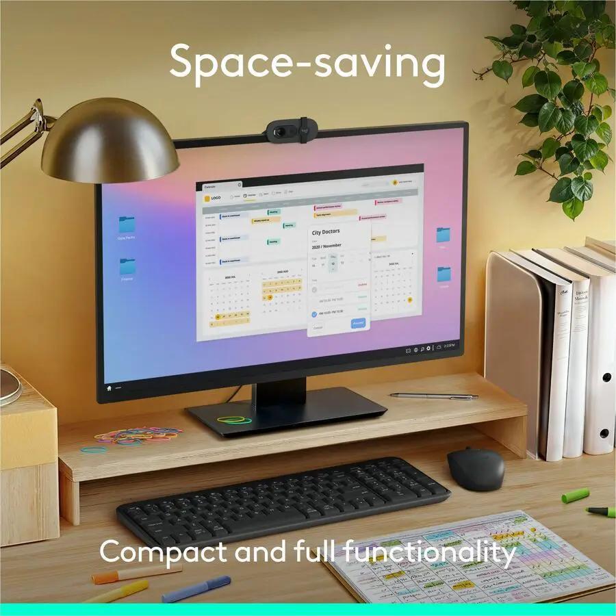 Logitech K250 Bluetooth Keyboard with Numpad, Easy Connectivity, Compact Wireless Keyboard made with Recycled Plastic, Spill-Resistant, comfortable Keys (Graphite)