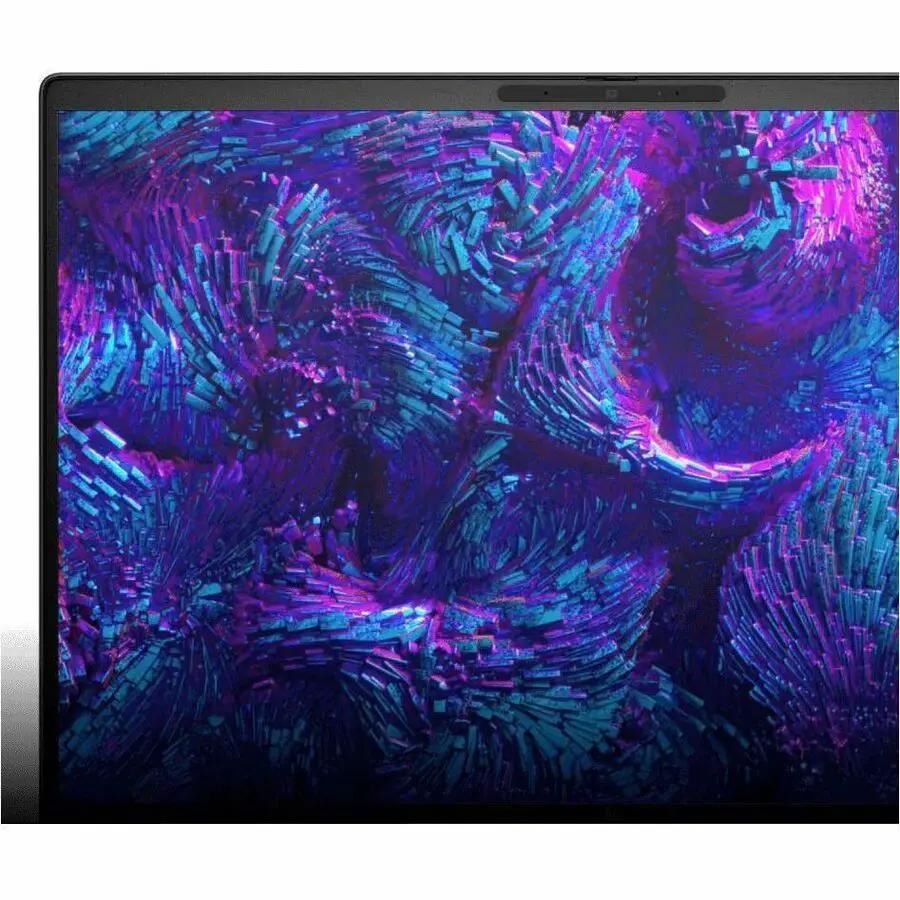 HP ZBook 14 laptop, 14-inch display with purple-blue abstract wallpaper and black bezel.
