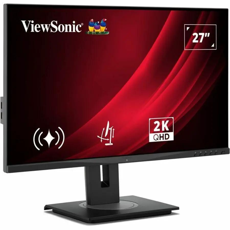 ViewSonic VG2748A-2K 27-inch QHD IPS monitor on a black stand.