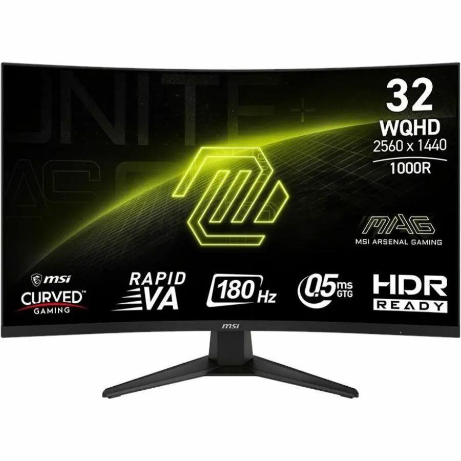 MSI MAG 325CQF 31.5-inch curved VA gaming monitor, QHD 2560x1440, 180 Hz