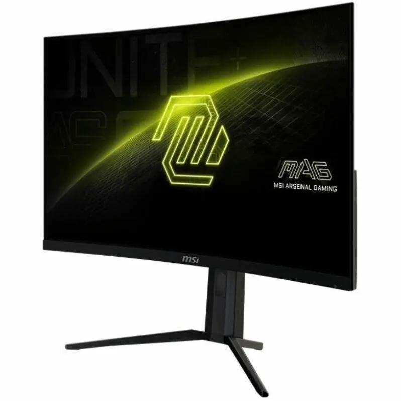 MSI MAG 321CUPDF 31.5-inch curved UHD gaming monitor on black stand