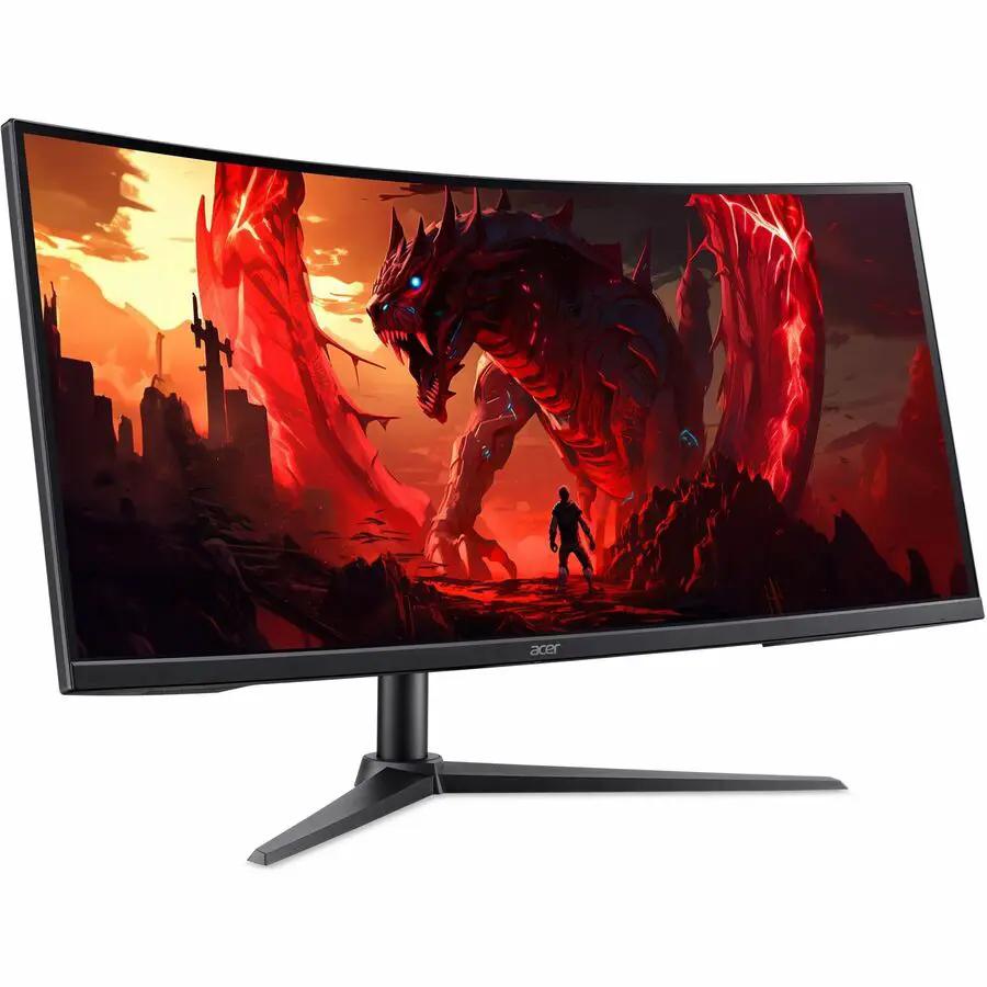 Acer Nitro XZ340CUR X0 34-inch UWQHD ultrawide curved gaming monitor, black