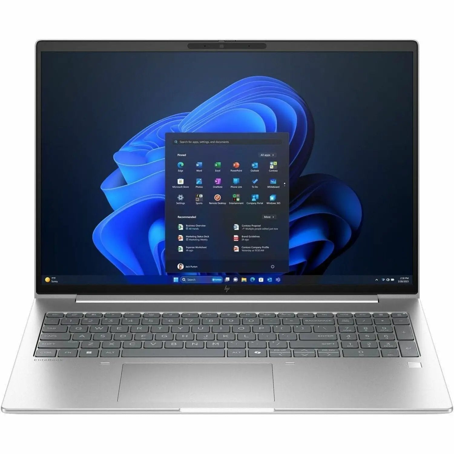 HP EliteBook 6 Notebook, silver aluminum chassis, Ryzen 7 with 32 GB RAM and 1 TB SSD