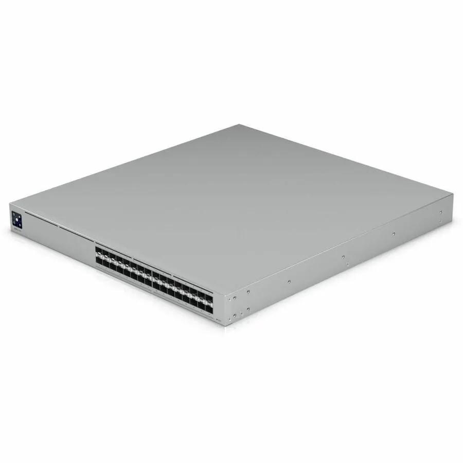 Ubiquiti Pro XG Aggregation 32-Port SFP managed switch, grey metal chassis.