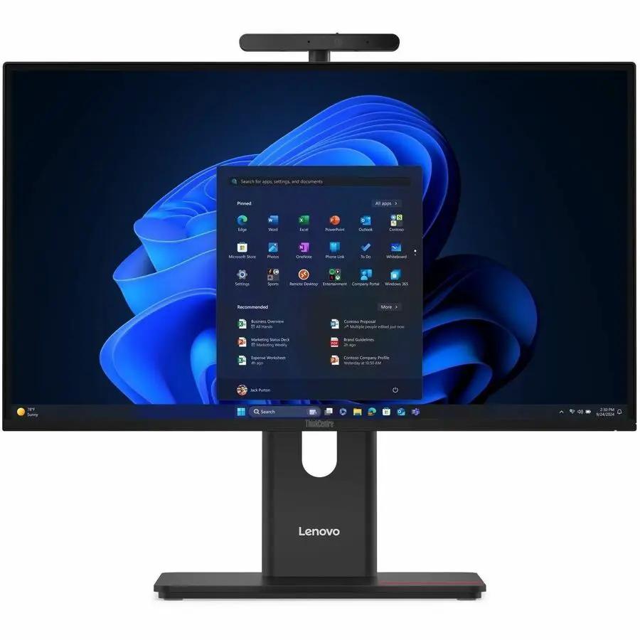 Lenovo ThinkCentre M90a Gen 6 all-in-one desktop, 23.8-inch black touchscreen with stand