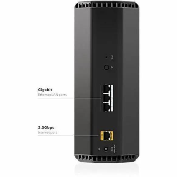 NETGEAR Nighthawk RS150 wireless router, black, with 2.5Gbps WAN/Internet port and gigabit LAN ports