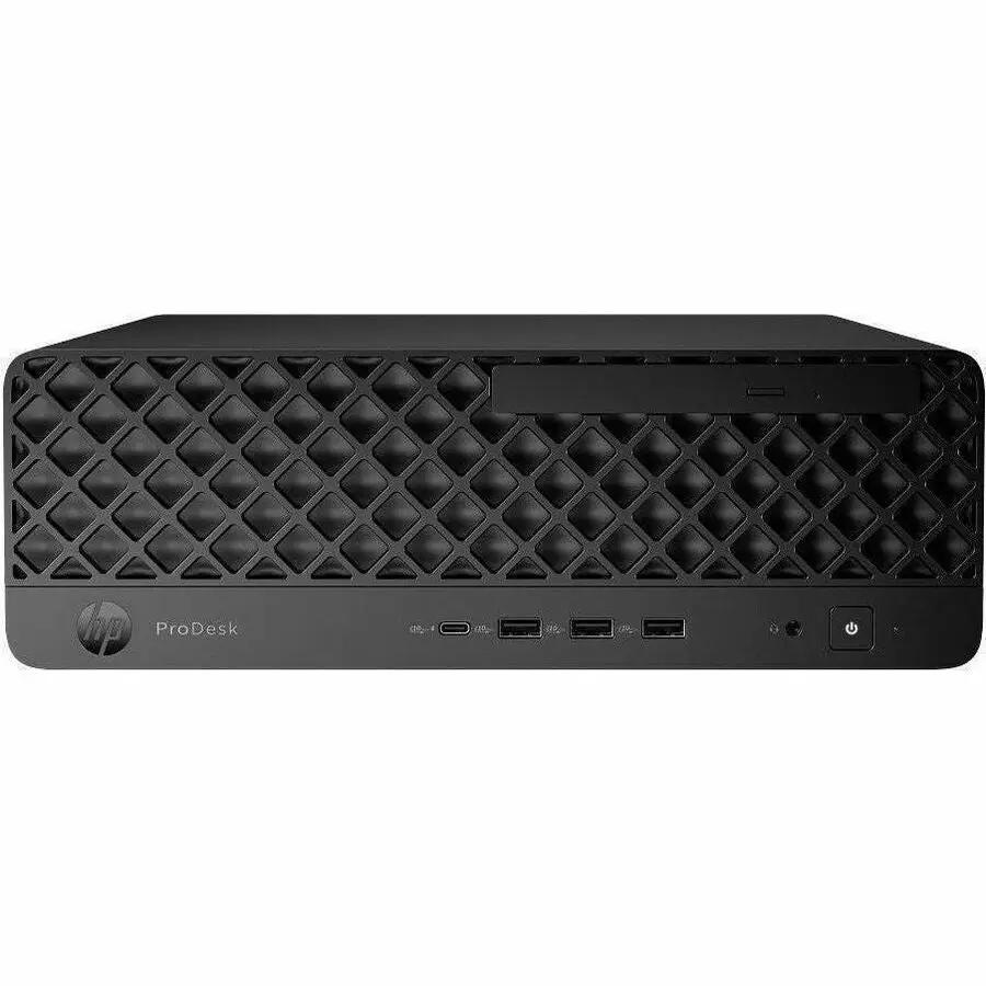 HP ProDesk 4 G1i SFF Desktop computer, black compact front view with USB ports