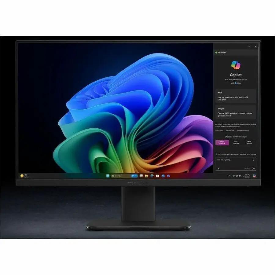 ASUS Expert Center AIO All-in-One PC with 23.8-inch FHD display on black stand