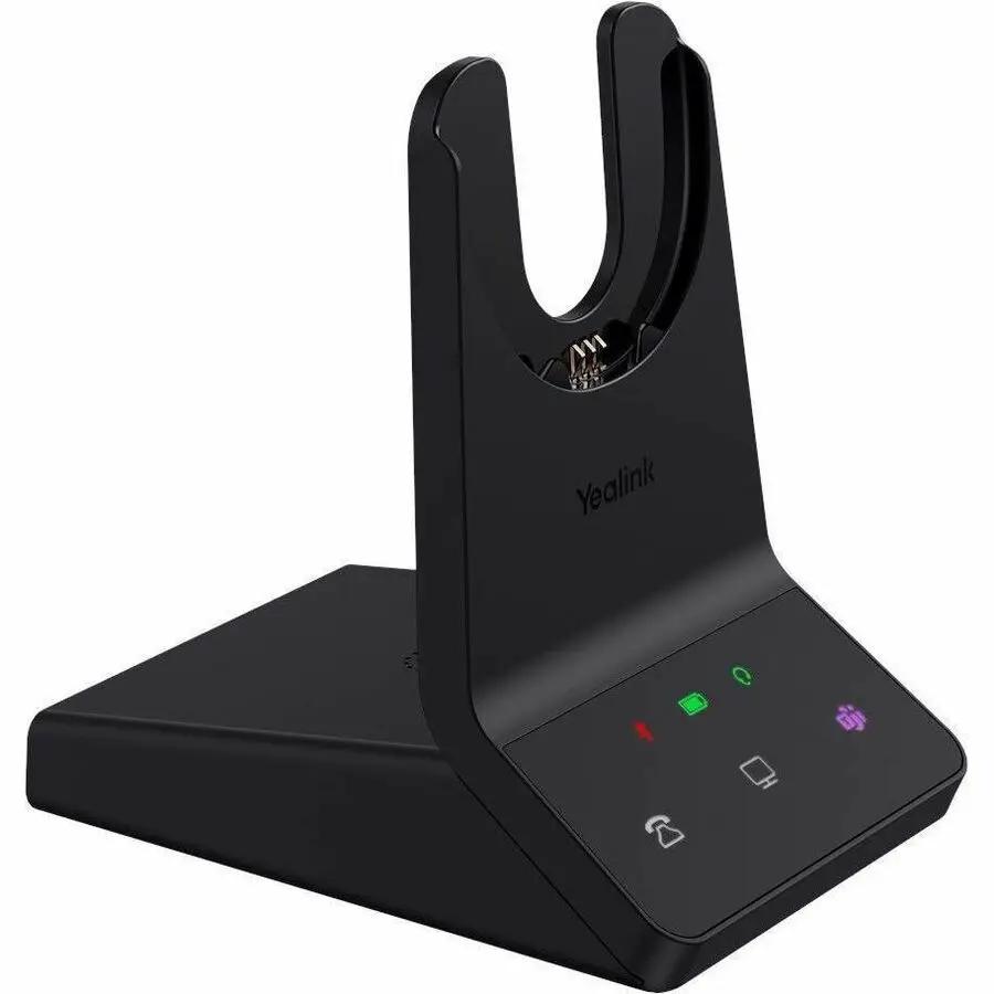 Yealink WH68 Teams wireless headset docking base, black.