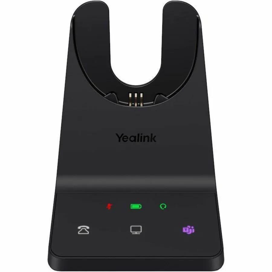 Yealink WH68 Teams wireless headset charging base, black.