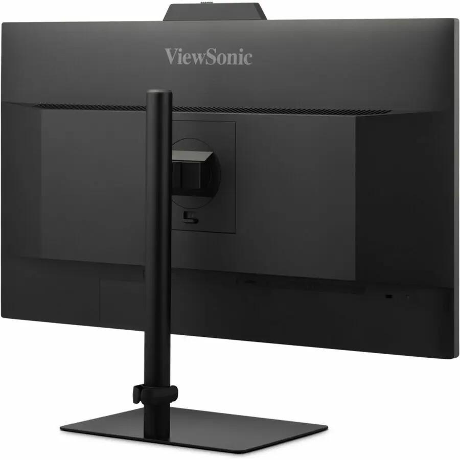 ViewSonic VG2741V 27-inch IPS monitor, black, rear view with stand