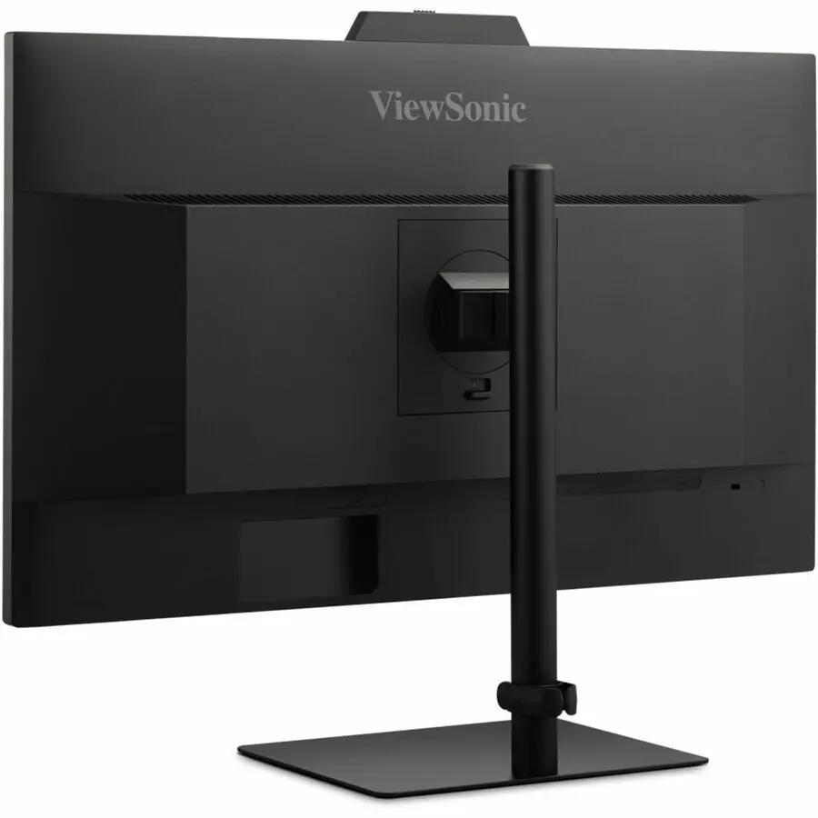ViewSonic VG2741V 27-inch monitor, black, rear view on stand