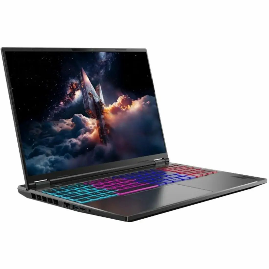 Acer Nitro V gaming laptop with RGB backlit keyboard on a black chassis