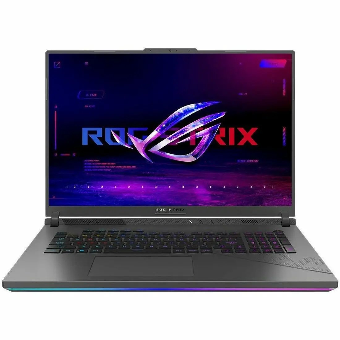 ASUS ROG Strix G18 gaming laptop, 18-inch 144Hz display, Ryzen 9 9955HX, 16GB RAM, 2TB SSD, RGB lighting