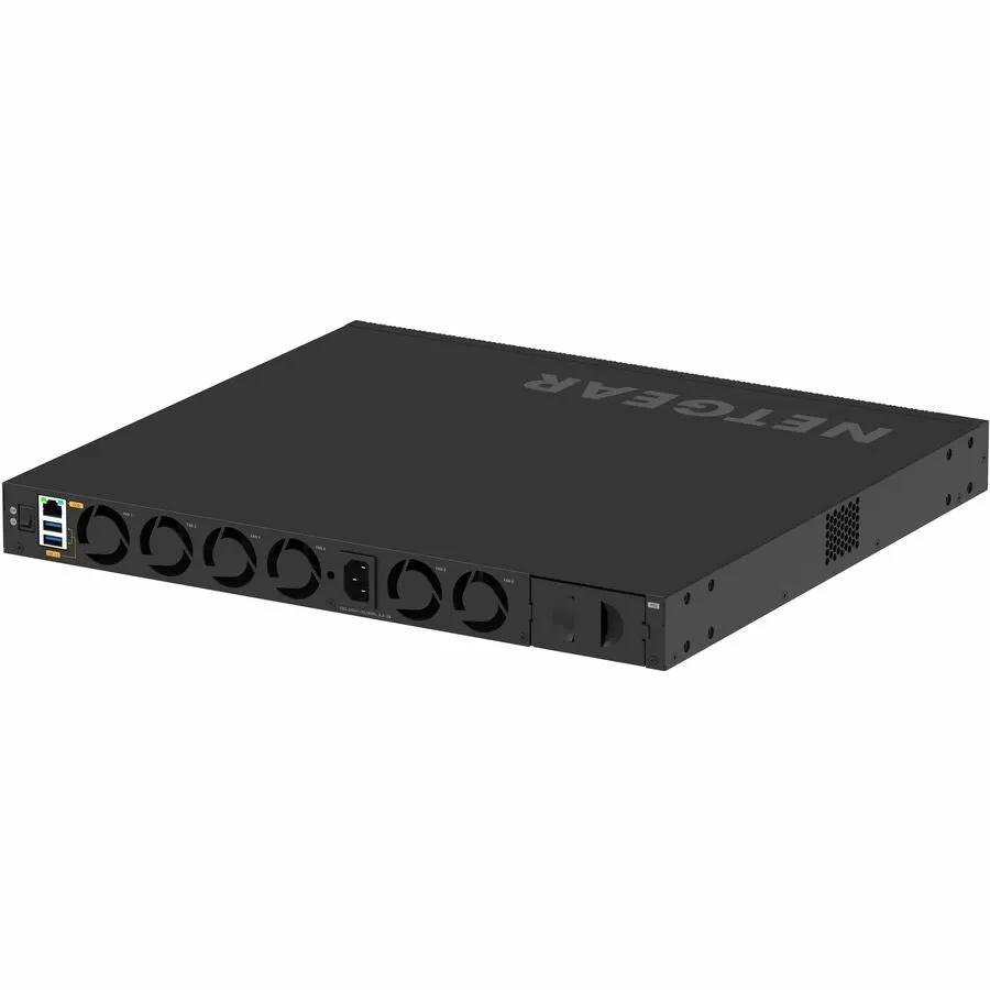 NETGEAR M4350 24-Port 10GbE SFP+ managed switch, black rack-mount chassis