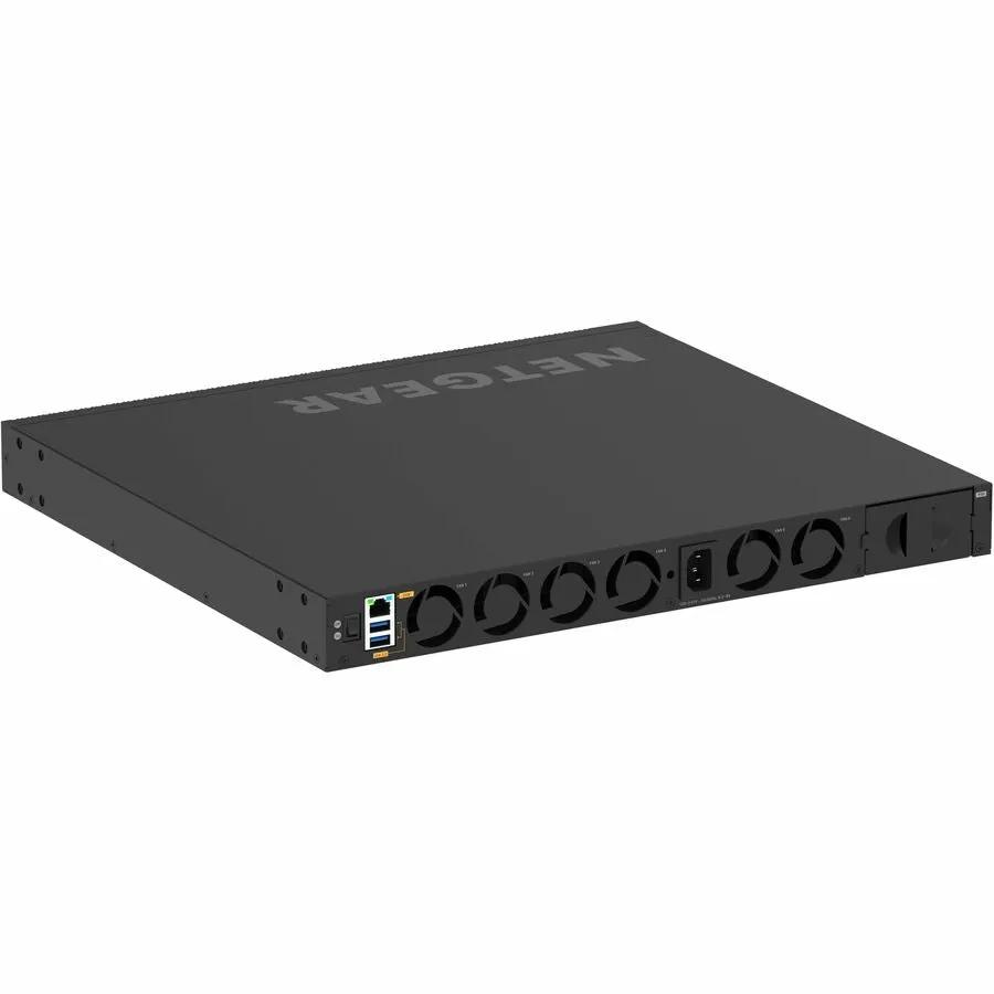 NETGEAR M4350 24-Port 10GbE SFP+ managed switch in dark gray metal, rack-mountable