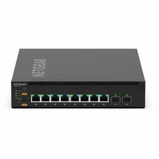 NETGEAR M4350 8-port managed switch with front-panel Ethernet ports and LED indicators