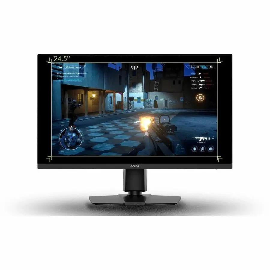 MSI MAG 272URDF 27-inch 4K UHD gaming monitor on stand, black