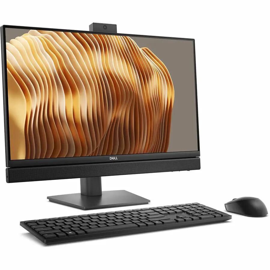 Dell QC24250 All-In-One PC, 24-inch display with black keyboard and mouse