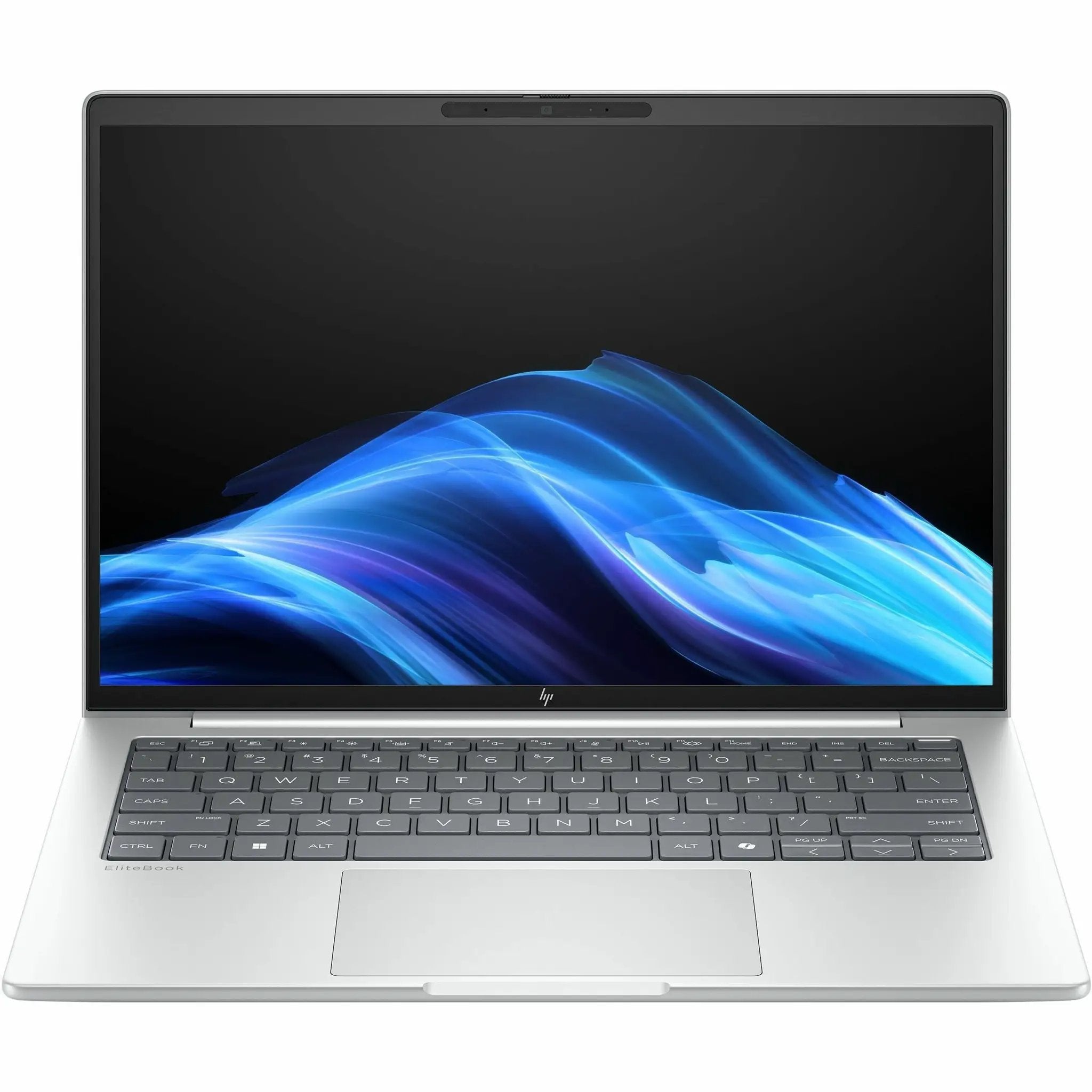 HP EliteBook 14 Laptop, silver aluminum chassis, 16GB RAM, 512GB SSD