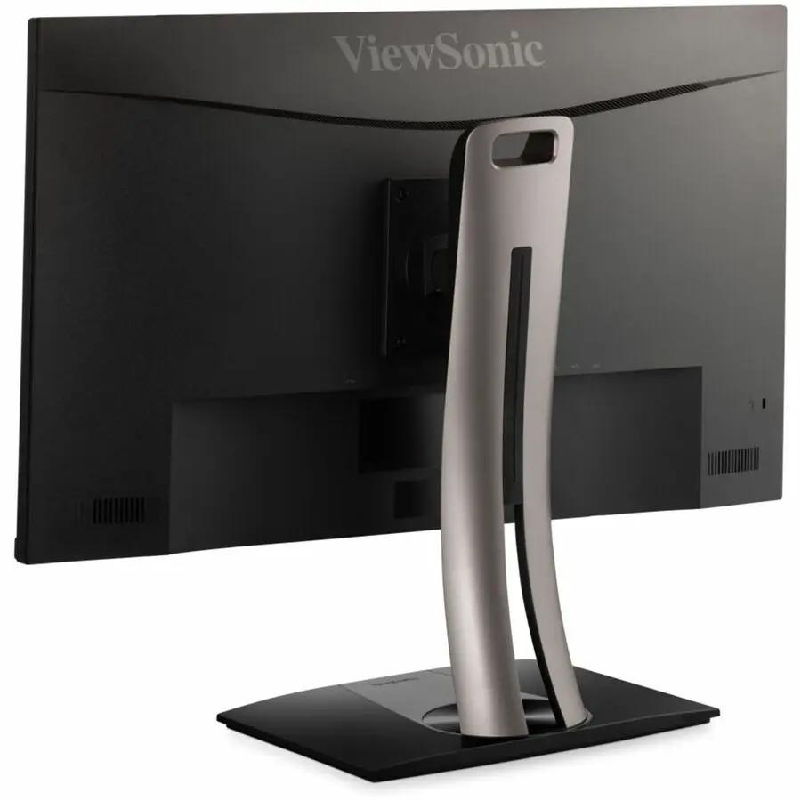 ViewSonic ColorPro VP2756A 27-inch monitor, back view with silver stand