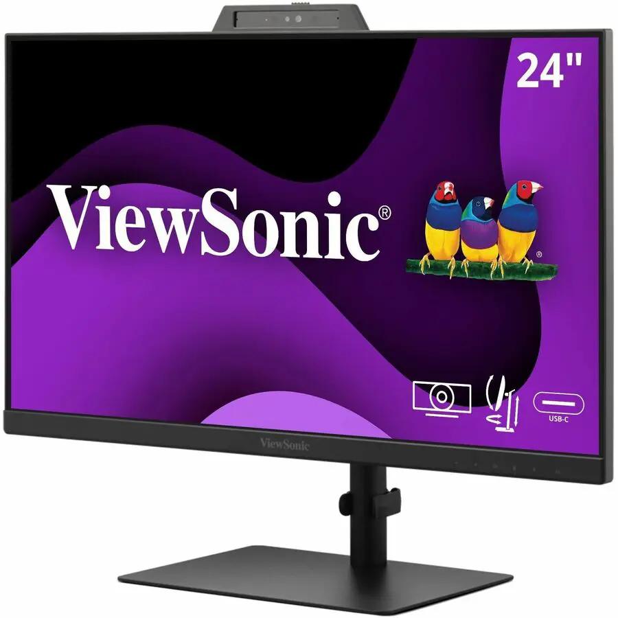 ViewSonic VG2441V 24-inch IPS computer monitor on its black stand