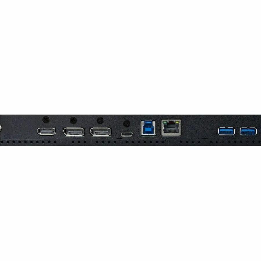Sharp Electronics MultiSync EA241F 24-inch IPS monitor rear panel in black with multiple input ports.