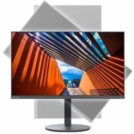 Sharp MultiSync DD-E224F 22-inch full HD LED monitor with black bezel on stand, 16:9