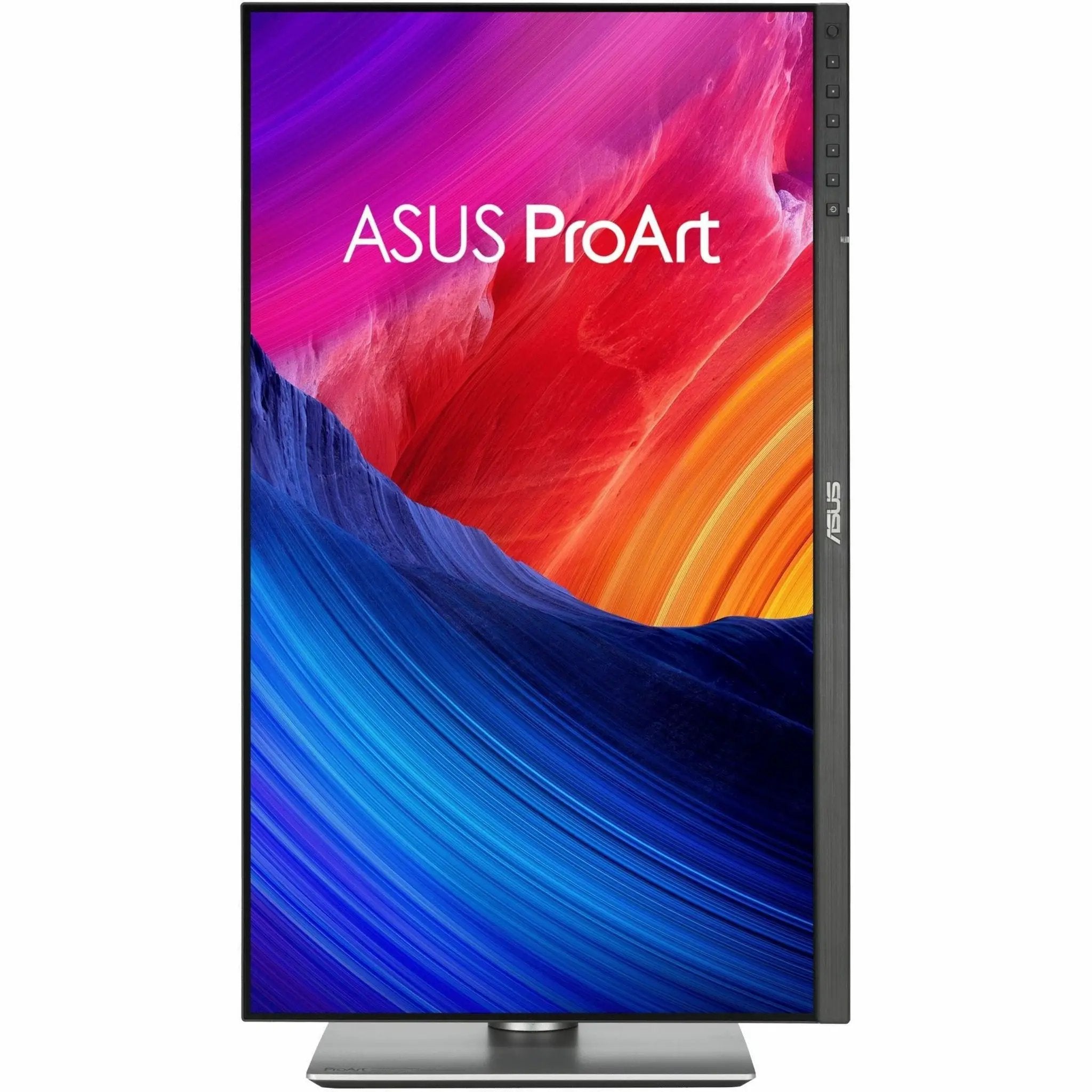 ASUS ProArt PA32QCV 32-inch 6K LED monitor on a silver stand